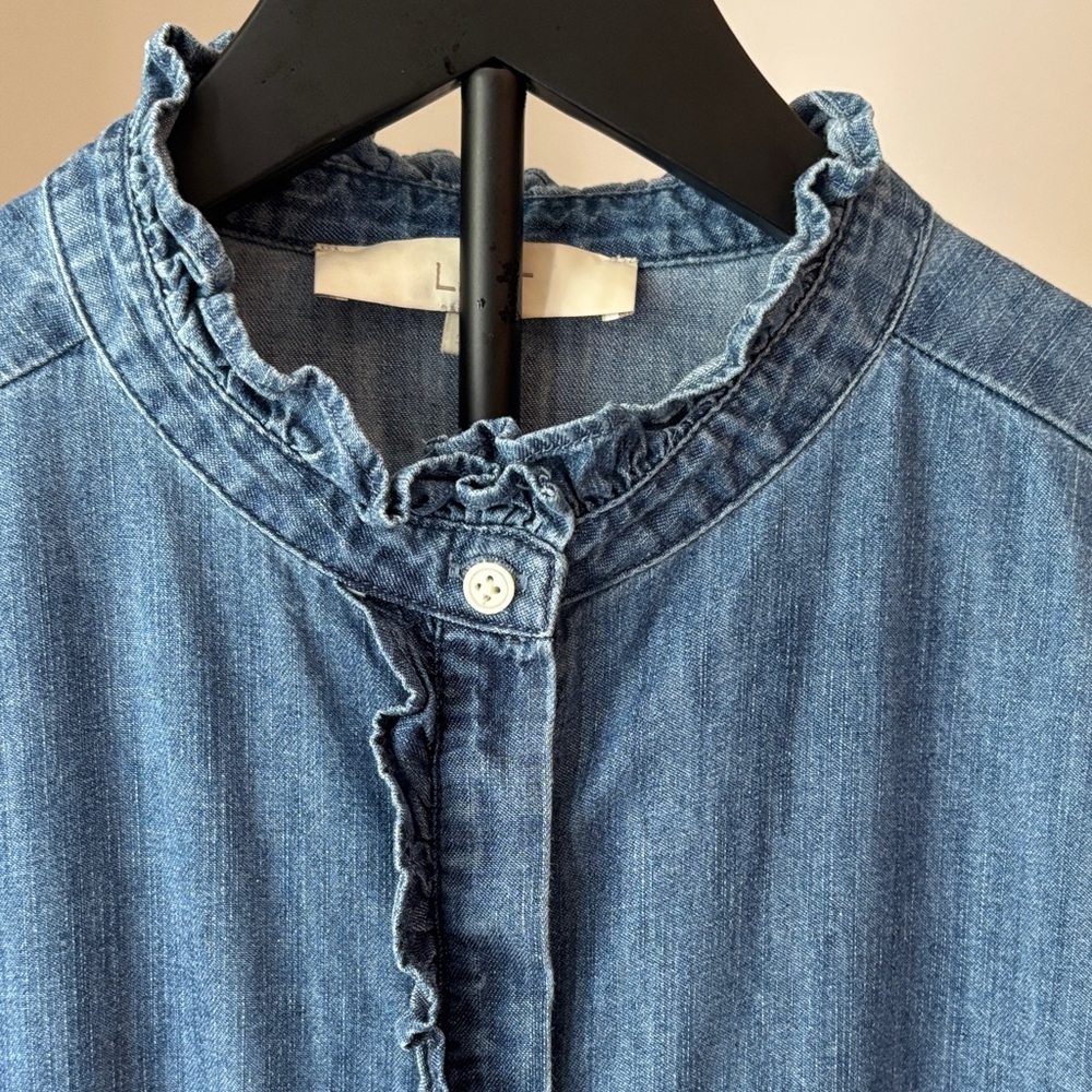 Loft Denim Women's Ruffle Top